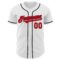 Custom White Fire Red-Black Authentic Baseball Jersey