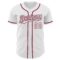 Custom White Crimson Authentic Baseball Jersey