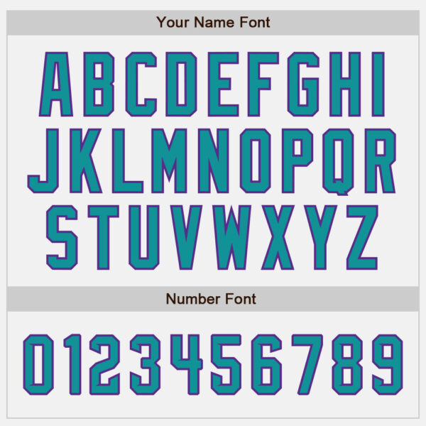 Custom White Teal-Purple Authentic Baseball Jersey