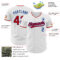 Custom White Red-Royal Authentic Baseball Jersey