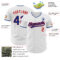 Custom White Royal-Red Authentic Baseball Jersey
