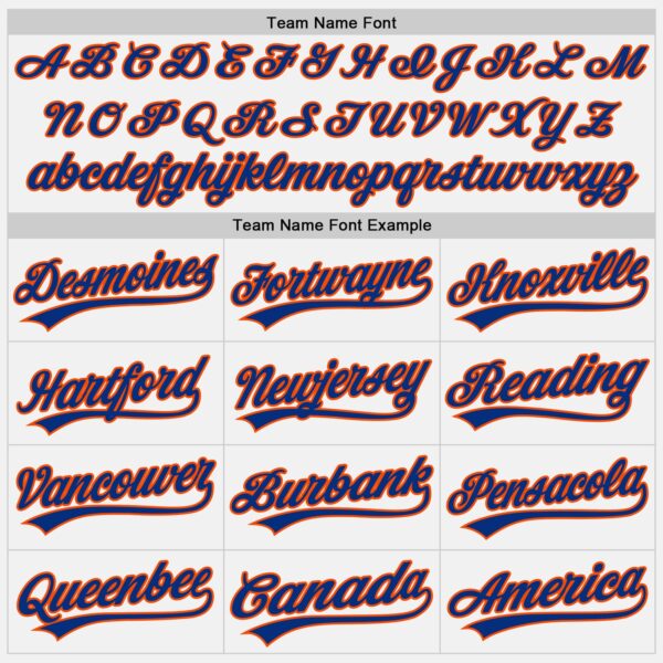 Custom White Royal-Orange Authentic Baseball Jersey