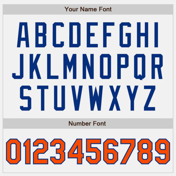 Custom White Orange-Royal Authentic Baseball Jersey