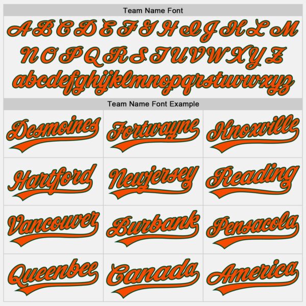 Custom White Orange-Green Authentic Baseball Jersey