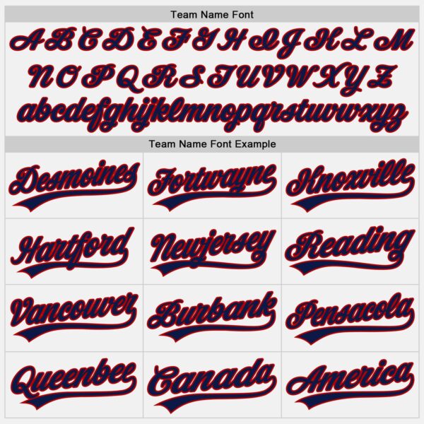 Custom White Navy-Red Authentic Baseball Jersey