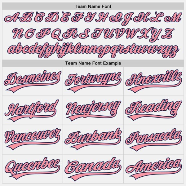 Custom White Medium Pink-Navy Authentic Baseball Jersey