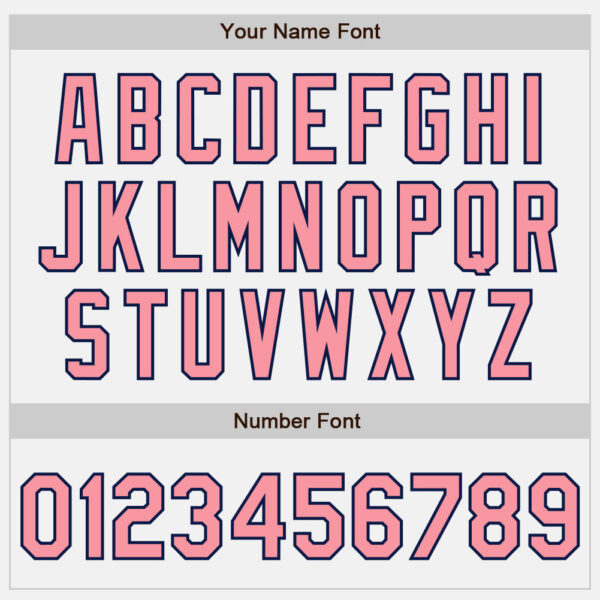 Custom White Medium Pink-Navy Authentic Baseball Jersey