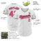 Custom White Neon Pink-Black Authentic Baseball Jersey