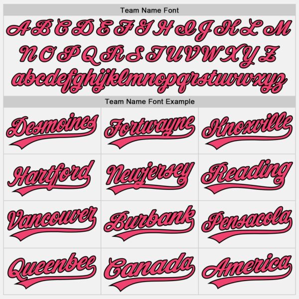 Custom White Neon Pink-Black Authentic Baseball Jersey