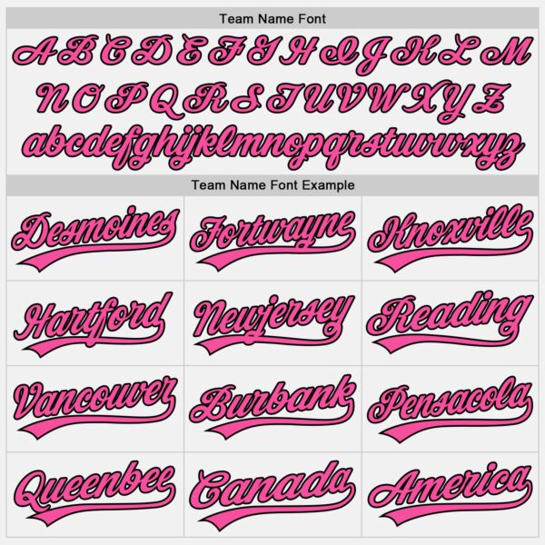 Custom White Pink-Black Authentic Baseball Jersey