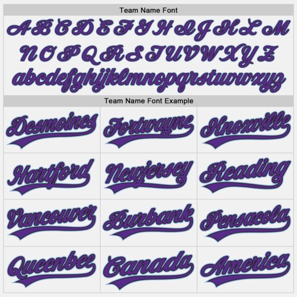Custom White Purple Black-Light Blue Authentic Baseball Jersey