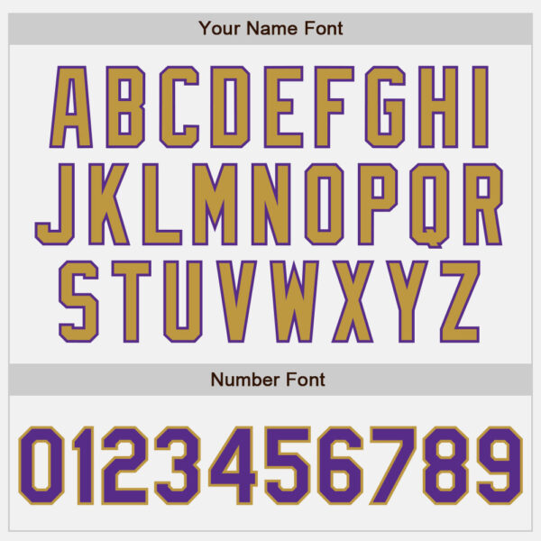 Custom White Purple-Old Gold Authentic Baseball Jersey