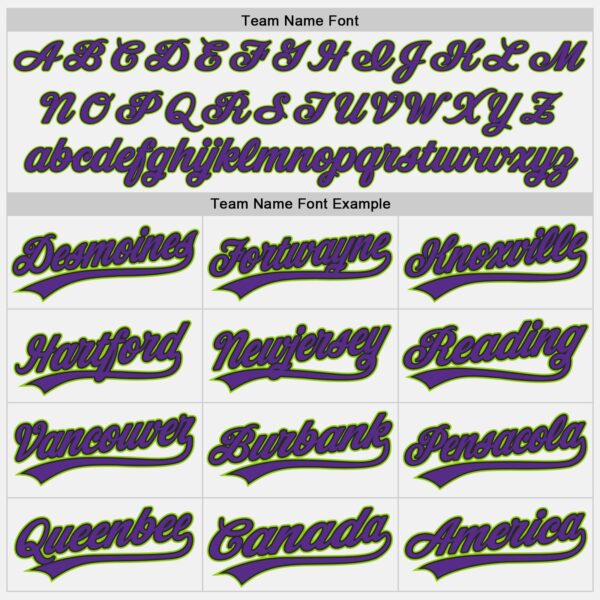Custom White Purple Black-Neon Green Authentic Baseball Jersey