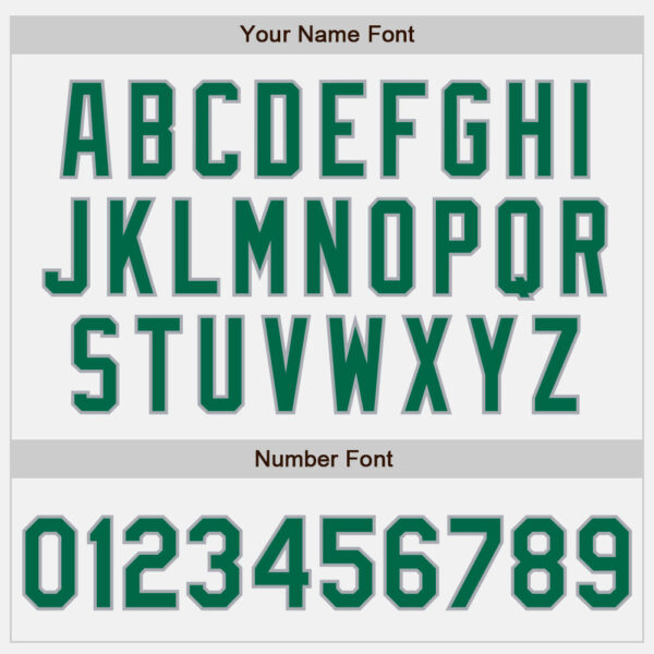 Custom White Kelly Green-Gray Authentic Baseball Jersey