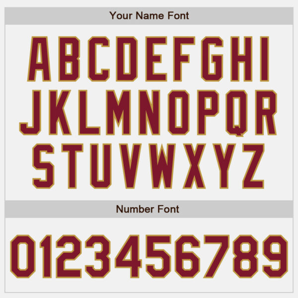 Custom White Crimson-Old Gold Authentic Baseball Jersey