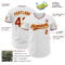 Custom White Crimson-Gold Authentic Baseball Jersey
