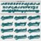 Custom White Teal-Black Authentic Baseball Jersey