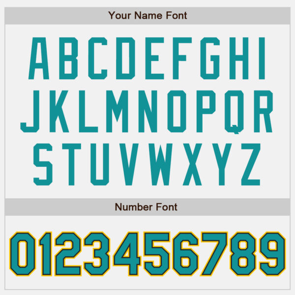 Custom White Teal Black-Yellow Authentic Baseball Jersey