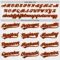 Custom White Brown-Orange Authentic Baseball Jersey