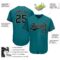 Custom Teal Navy-Old Gold Authentic Baseball Jersey
