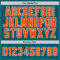 Custom Teal Orange-White Authentic Baseball Jersey
