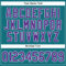 Custom Teal Purple Pinstripe Purple-White Authentic Baseball Jersey