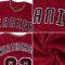 Custom Crimson Black-City Cream Baseball Jersey