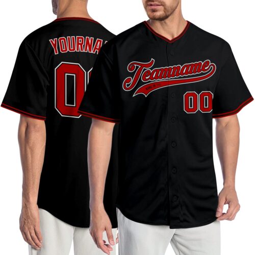 black_0645_de507de2-e9f8-4212-ac36-48da8f90d7ac Custom Black Red-White Authentic Baseball Jersey