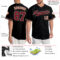 Custom Black Crimson-City Cream Authentic Baseball Jersey