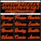 Custom Black Orange-Black Authentic Baseball Jersey