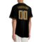 Custom Black Old Gold-White Authentic Baseball Jersey