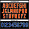 Custom Black Royal-Orange Authentic Baseball Jersey