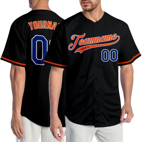 black_0683_9f51ddae-3415-47d8-9de8-9d4c271b1518 Custom Black Royal-Orange Authentic Baseball Jersey