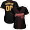 Custom Black Gold-Red Authentic Baseball Jersey