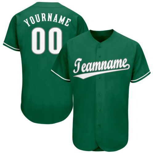 cincinnati_0031 Custom Kelly Green White-Gray Baseball Jersey