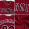 Custom Crimson Black-Gold Authentic Baseball Jersey