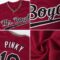 Custom Crimson Black-Gold Authentic Baseball Jersey