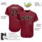 Custom Crimson Black-City Cream Authentic Baseball Jersey