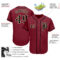 Custom Crimson Black-City Cream Authentic Baseball Jersey