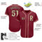 Custom Crimson City Cream-Black Authentic Baseball Jersey