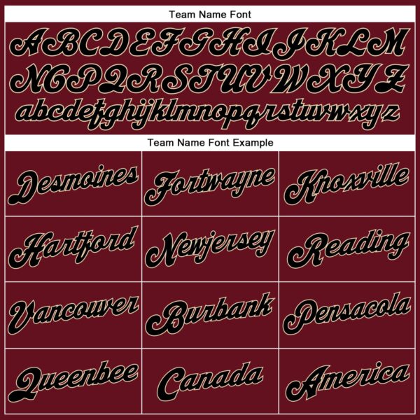 Custom Crimson Black-City Cream Authentic Baseball Jersey