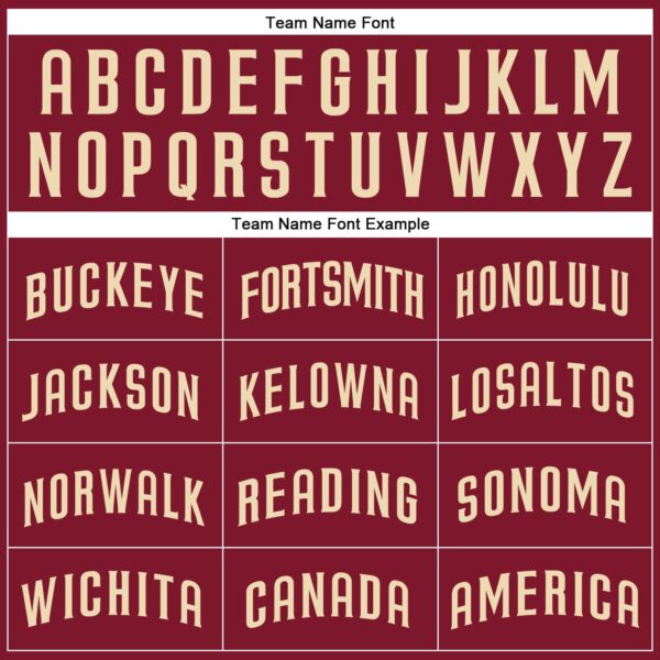 Custom Crimson Cream Authentic Baseball Jersey