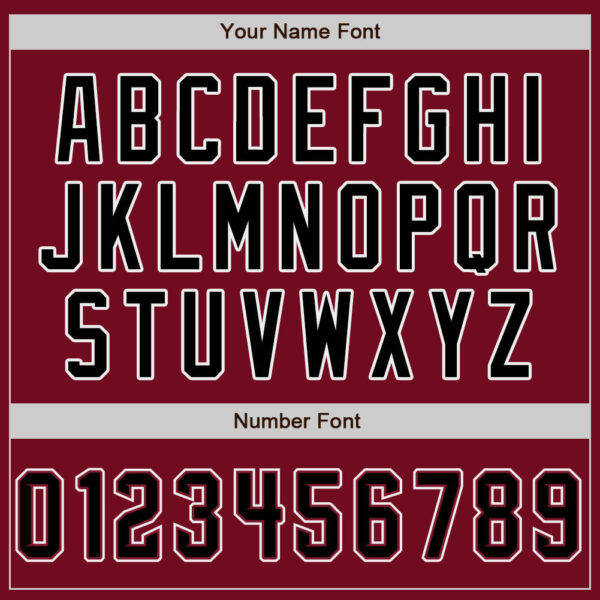 Custom Crimson Black-White Authentic Baseball Jersey
