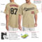 Custom Sand Black-Crimson Authentic Baseball Jersey