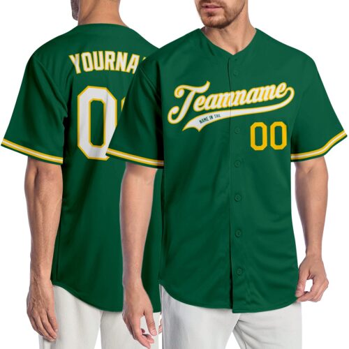 kelly_green_0174_7817776c-e45c-4c12-a23b-5dcacd06e0f0 Custom Kelly Green White-Gold Authentic Baseball Jersey