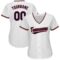 Custom White Navy-Red Baseball Jersey