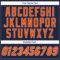 Custom Navy Orange-White Authentic Baseball Jersey