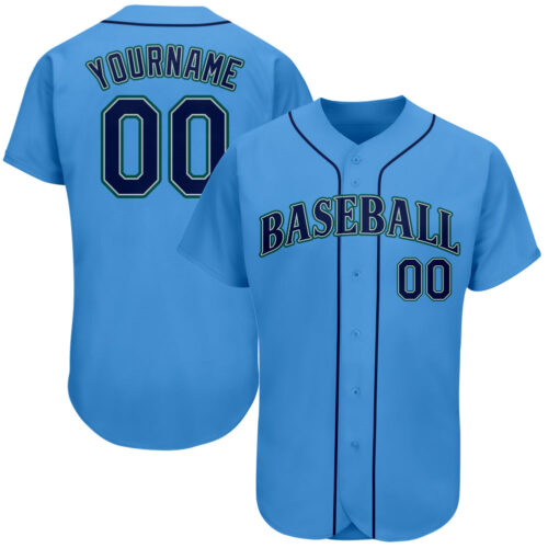 powder_blue_0018 Custom Powder Blue Navy-Teal Authentic Baseball Jersey