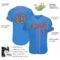 Custom Powder Blue Camo-Pink Authentic Baseball Jersey