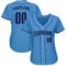 Custom Powder Blue Navy Authentic Baseball Jersey